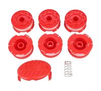 FUBESK Lot de 8 bobines de fil de débroussailleuse de 9 m CMCST900 CMESTA900 CMZST98020, lot de 8 bobines préchargées avec nylon PA6 et fibre de verre, bobine de fil de tondeuse avec capuchon et