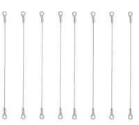 FUBESK Lot de 8 sangles de retenue de porte d'armoire de 20 cm, câble de retenue en acier inoxydable, limiteur de charnière flexible tressé, limiteur de charnière pour limiter les balançoires de porte