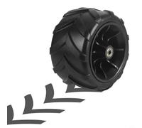 FUBESK Roue de rechange tout-terrain pour chariot pliable, pneu en polyuréthane à double roulement de 17,8 cm, distance centrale de 105 mm (3)