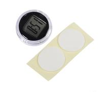 FUBESK Thermomètre de voiture compact pour tableau de bord, pour mini jauge de température numérique étanche ABS compteur extérieur pour tous les véhicules