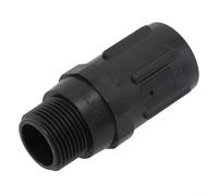 FUBESK Vanne réductrice de pression de 15 à 45 PSI pour tuyau d'arrosage, raccord à filetage interne et extérieur à six points, régulateur de pression d'eau en plastique noir (20 psi)
