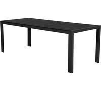 Fuccy Table de jardin, 205 cm, noir/noir.
