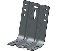 FUCHS 3-475-001-0000-20 Équerre de montage 100 x 150 mm galvanisé avec bande Argenté