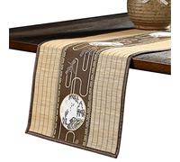 FUDANLI Chemin de Table Style Japonais Chemins de Table À Motifs, Tissés À La Main Tapis de Café Enroulable en Bambou pour Restaurant/Salon de Thé, Large 30cm 40cm (Size : 30x60cm/11.8x23.6in)