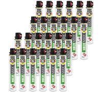 Fuel Cell Lot de 24 cartouches de gaz 165 mm, 80 ml, gaz de rechange pour cloueur anneau rouge, gaz toutes saisons HB31
