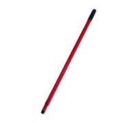 FÜNDIG Manche télescopique en métal Rainbow laqué rouge, filetage allemand extensible de 80 à 130 cm pour balais, balai industriel, balai de rue