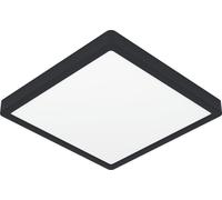 FUEVA 6 lampe à monter - L29 x l29 x H2,5 cm - noir - 13W incl. - IP20