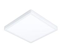 Eglo connect.z Smart Home plafonnier LED de salle de bain Fueva 6-Z, ZigBee, app et commande vocale Alexa, blanc chaud-blanc froid, RGB, luminaire à intensité variable, blanc, IP44, 29x29 cm
