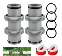 FUFRE Lot de 2 Raccords de Tuyau de Piscine 38 mm avec 2 Voies - Kit de Raccordement pour Intex Bestway Coleman