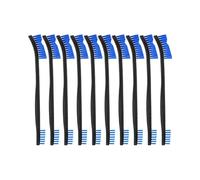 FUGLUS 10 pièces Ensemble de brosses de Nettoyage à Double extrémité pour Pistolet Petites brosses à crevasses en Fil d'acier Inoxydable Mini Brosse de Nettoyage Tout Usage