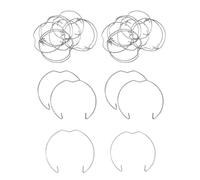FUGLUS 30pcs GU10 MR16 Anneaux à ressort de retenue Clips de Fixation à Ressort pour la plupart des lampes ampoules halogènes LED, clips de fixation,ampoule led pour spot encastrable Argenté