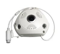 Fuhjythy Caméra IP Poe D'Intérieur Imx335 5 Mpx Fisheye Grand Angle Détection de Vision Nocturne Infrarouge VR Cam Vidéosurveillance