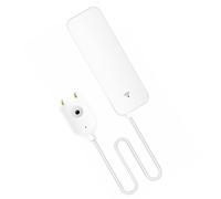 Fuites d'eau Connecté, Alarme Intelligente, Contrôle Mobile | ABS Blanc, Câble Capteur 1m, Type 2,4g, pour Salles de Bains et Sous-sols