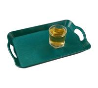 Fukamou Plateaux De Service Alimentaire, Assiette à Snacks Rectangulaire, Plateau de Service avec Poignées pour Salon Cuisine Brunch Table Basse Buffet Barbecue Mariage Événements en Extérieur Fêtes