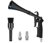 Fukamou Souffleur d'air Detailing Auto | Outil Dépoussiérant Siège - avec Brosse Et Connecteur Dépoussiérant À Air Portatif | pour Clavier PC Ordinateur Gadgets TV Maison Bureau Tableau Bord Bouche