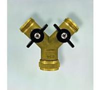 Fukana 2 voies distributeur pièce 53302 2000 "AG x 3/4" IG, laiton
