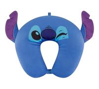 FUL Disney Stitch Coussin de Nuque pour Adulte avec Oreilles 3D pour Avion, Voiture et Bureau, Confortable et Respirant, Bleu
