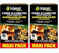Fulgurant - Cubes Allume-Feu, 96 pièces (Lot de 2)