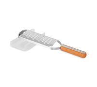 Full Circle Grate Expectations - Râpe pour fromage, légumes, crudités - Râpe en acier inoxydable avec pied en silicone antidérapant - 28 x 7,2 x 3,6 cm, Marron
