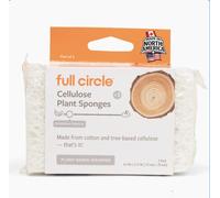 Full Circle Home Éponge Plain Jane - Produits de Nettoyage - Ensemble de 3 - Réutilisable - Durable