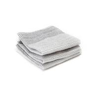 Full Circle Home Torchon de Cuisine Tidy - Les Serviettes - Ensemble de 3 - Chiffon de séchage - 100% Coton Biologique - Durable, Gris