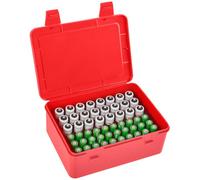 FULLCASE Boîte de rangement pour 54 piles AAA AA - Boîte de rangement pour piles - Boîte uniquement - Rouge