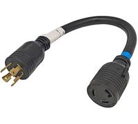 Fullsky FC-L43L53 Connecteur mâle de verrouillage du générateur L14-30P à L5-30R 30A fiche 4 broches vers 3 broches de sortie 125 V