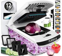 Fullstar Pro Core - Coupe Légumes, Râpe et Mandoline Cuisine - 12 Lames