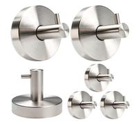 Fulushouxi 6 Pcs Crochet Ventouse Puissante en Acier Inox, Argent