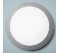 Fumagalli BarcelonaLED 1B3.000.000.LYE28 Plafonnier Rond LED Extérieur/Intérieur IP66 x2 Culot E27 Couleur Gris Verre Opale