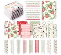 Fumete Lot de 9 carnets à spirale avec stylos à bille rétractables format A5 pour la rentrée scolaire, le bureau, les employés, les enseignants, les fêtes d'anniversaire