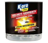 Fumigateur Total - Élimine Tous Les Insectes Volants & Rampants - Spécial Infestation - Action Radicale - Pour 260m3-20g