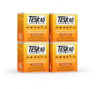 Fumigène insecticide Teskad lot de 4 anti puces, anti punaises de lit, anti cafards, anti mites, anti araignées, anti mouches, anti moucherons...jusqu'à 250m3 par fumigène
