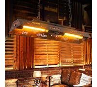 FUMIMID Rustique Suspension Vintage E27 Lampe Suspension Table À Manger Lustre Industriel Suspension En Métal Fer Lampe De Plafond Moderne Salon Cuisine Restaurant Bar Lampe Suspendue