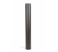 Fumio Tuyau de poêle - Coude - Rosace murale - 2 mm - Diamètre : 130 mm (tuyau de poêle 100 cm)