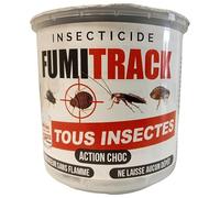 FUMITRACK Fumigène fumigateur insecticide anti punaises de lit, blattes, puces, mouches, volants et rampants sans flamme