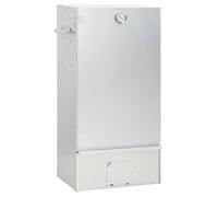 vidaXL Fumoir avec générateur de fumée froide, acier galvanisé, argent, thermomètre intégré