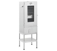 vidaXL Fumoir avec table Acier galvanisé