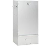 Fumoir à four à barbecue avec table - vidaXL acier galvanisé Argent G
