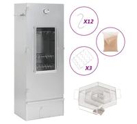 vidaXL Fumoir avec générateur de fumée froide Acier galvanisé