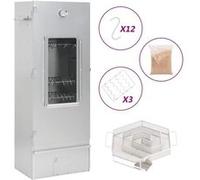 Fumoir à four à BBQ générateur de fumée froide acier galvanisé Argent G