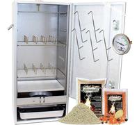 Fumoir de qualité supérieure, armoire de fumage haut de gamme avec de nombreux accessoires pour la cuisson au fumoir. (Fonctionne sans chauffage)