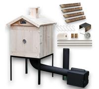 Fumoir Fumoir en bois 50 x 50 x 50 cm Imprégné Four à fumigation Armoire à fumigation Jardin Fumoir en bois Fuerkammer Smoker Jardin en bois avec porte BBQ