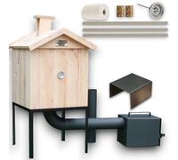 Fumoir Fumoir en bois 50 x 50 x 50 cm Imprégné Four à fumigation Armoire à fumigation Jardin Fumoir en bois Fuerkammer Smoker Jardin en bois avec porte BBQ