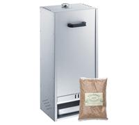 Fumoir Peetz Acier Aluminé porte amovible - L 39 x P 28 x H 85 cm