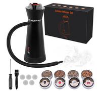 Fumoir portable, appareil de cuisson au fumoir électrique pour barbecue et camping, avec 4 copeaux de bois