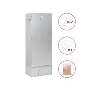 vidaXL Fumoir avec copeaux de bois 44,5x29x110 cm Acier galvanisé