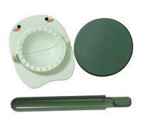 Fumpling Maker 3PCS / Set Food Grade Dumpling Emballages avec bouletage de la peau et des rouleaux à rouleaux ergonomiques manuels gyoza gyoza Moule de boulettes pour les gadgets de cuisine verts.
