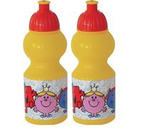 Fun House 005188 Monsieur Madame Gourde Sport pour Enfant Plastique Jaune 6,5 x 6,5 x 17,6 cm (Lot de 2)