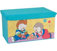 Coffre à jouets pliable - FUN HOUSE - T'CHOUPI - Banc de rangement - 55,5 x 34,5 x 34 cm